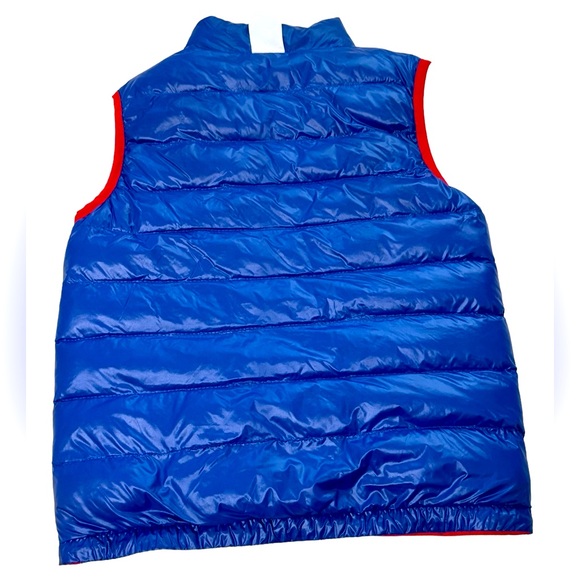 Boy (sz7) Polo Ralph Lauren Reversible Water Resistant Vest - Red/Blue - Picture 6 of 8